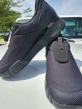 Kuru Quantum Slip On! Men's Black Slip-On Shoe. New Model.  Comfort.
